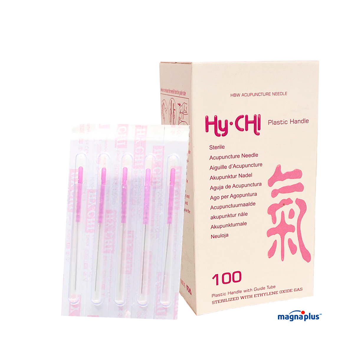 Agujas para Acupuntura HY-Chi 1½" Morada 0.25Marca HBW con 100 piezas