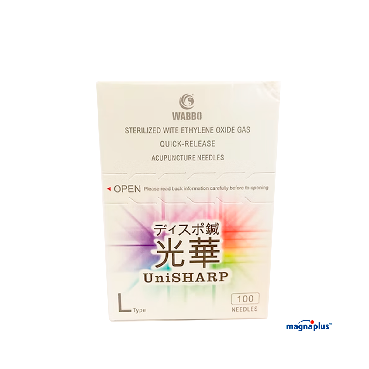 Agujas de acupuntura UniSHARP con 100 piezas