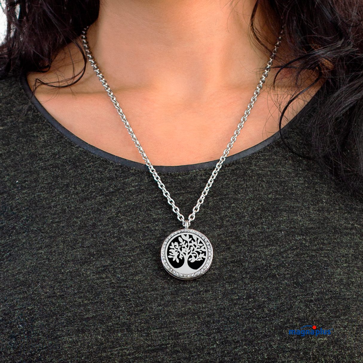 Medallón Magnético Árbol de la Vida Swarovski