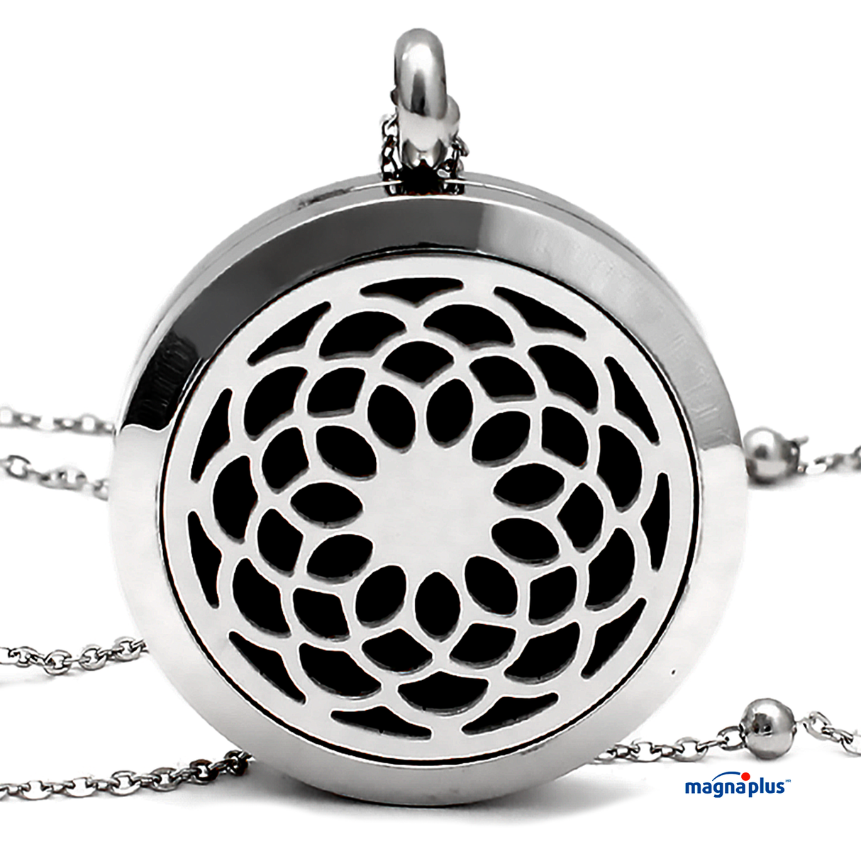 Medallón Magnético Mandala Plata