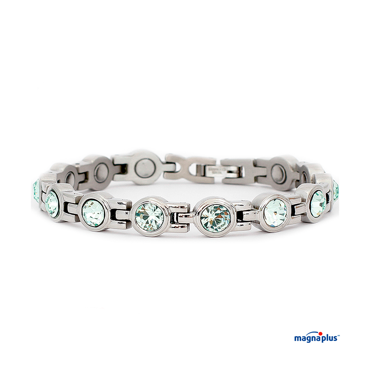 Pulsera Magnética Swarovski Verde Aqua