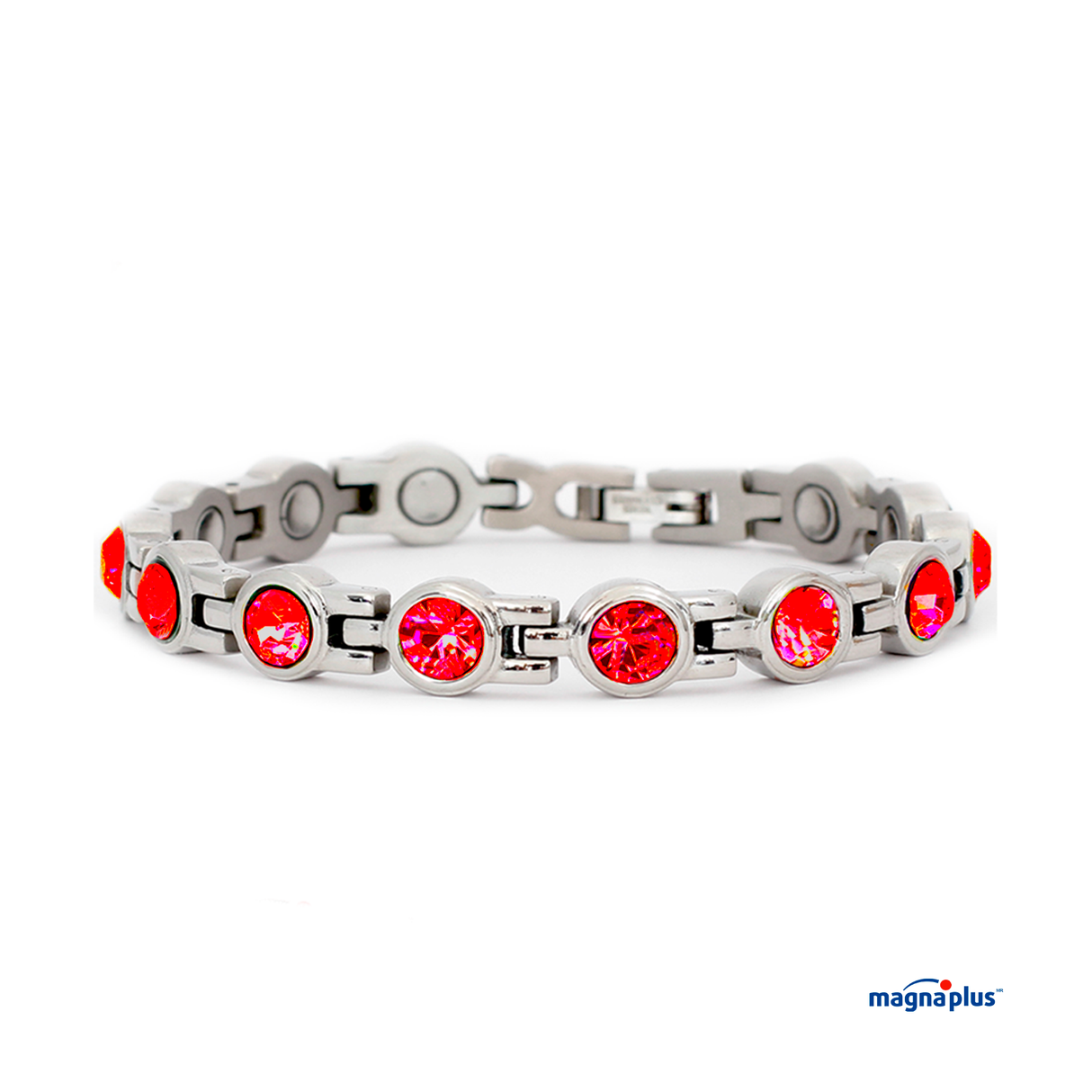 Pulsera Magnética Swarovski roja