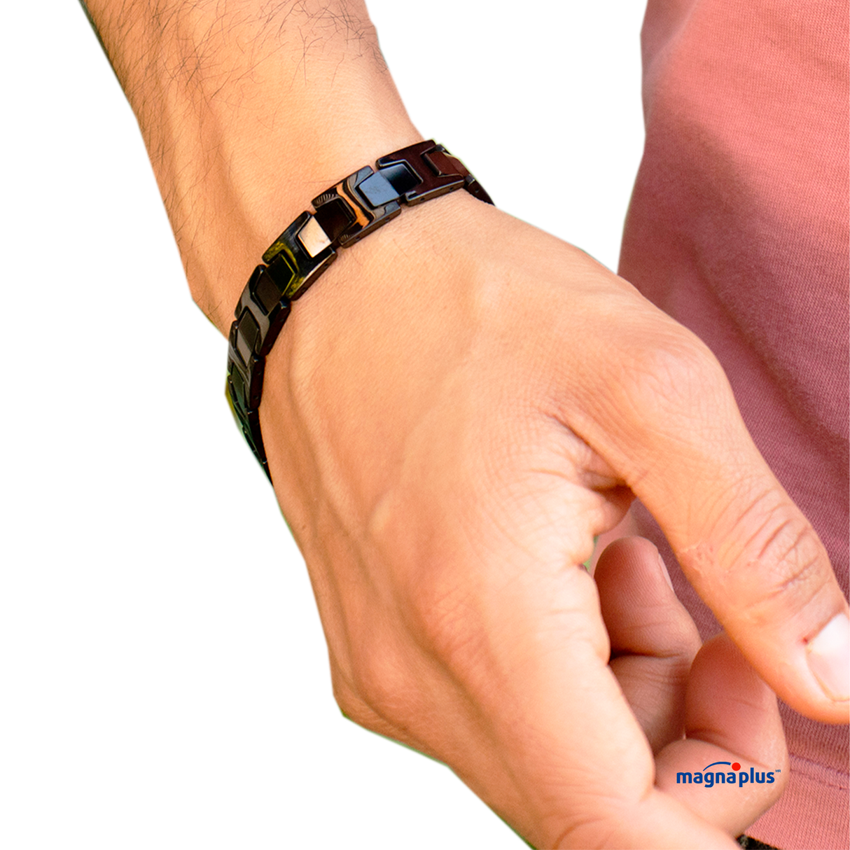 Pulsera Magnética Tungsteno Negro