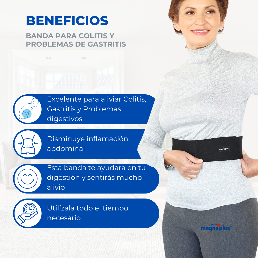 Banda Magnética para Colitis y Gastritis
