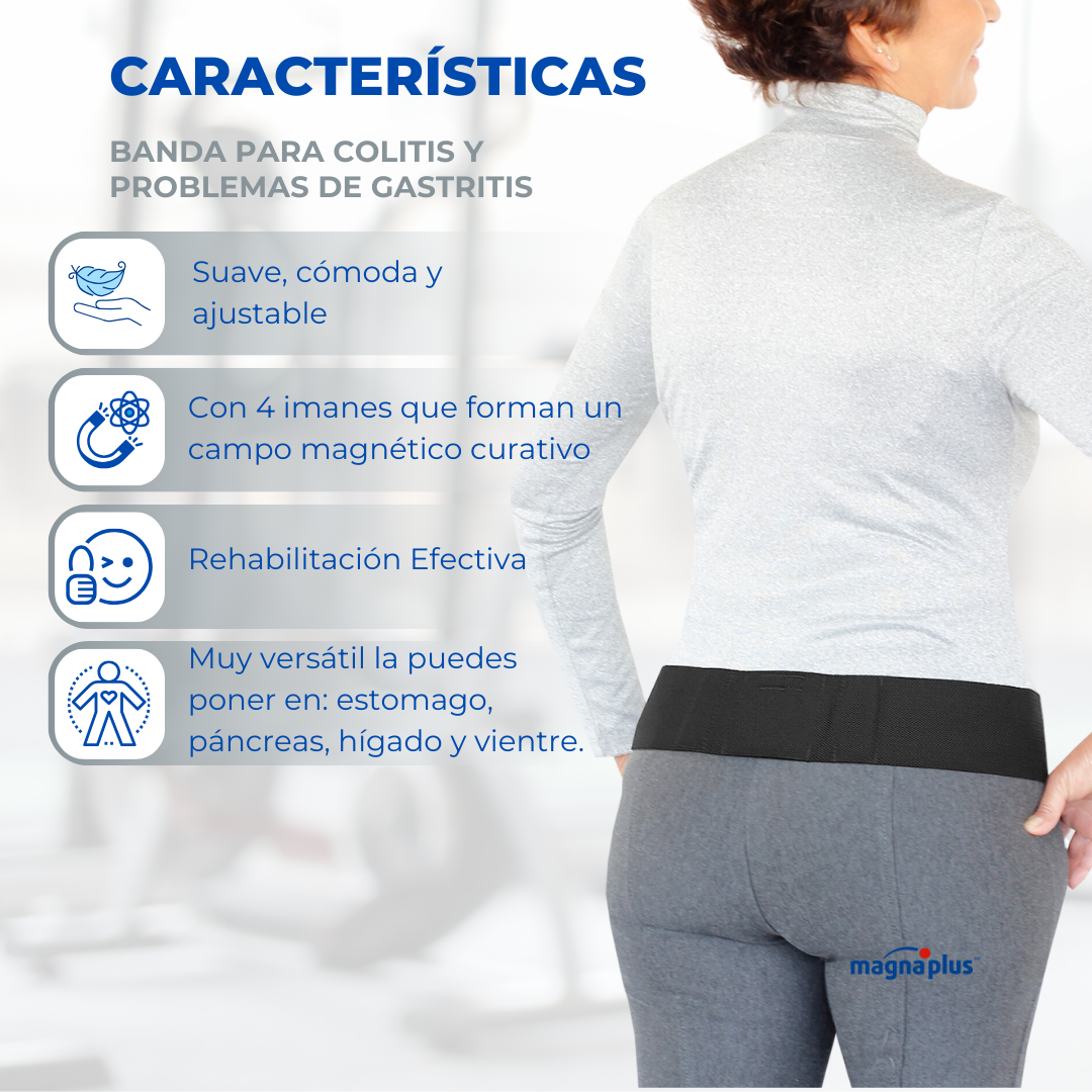 Banda Magnética para Colitis y Gastritis
