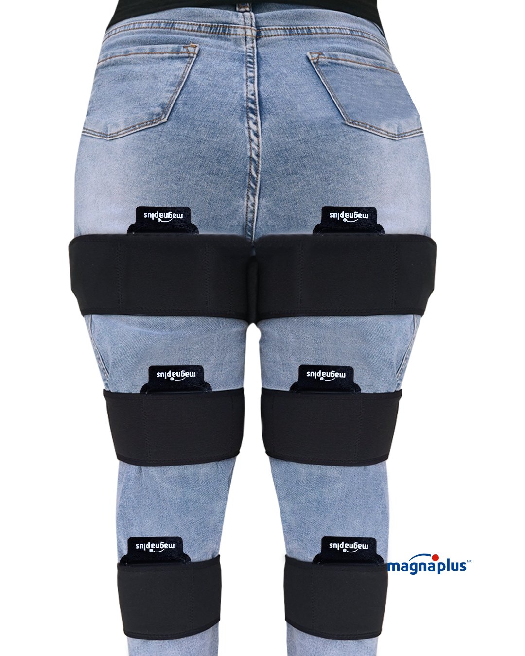 6 Bandas para mejorar la circulación con imanes doble polaridad