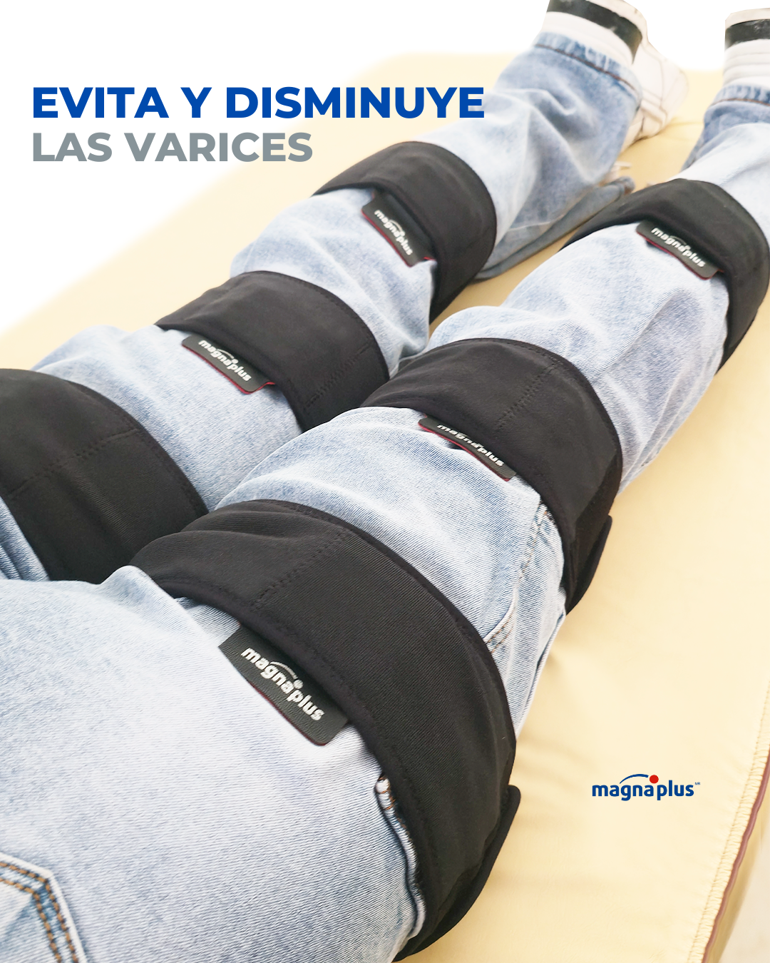 6 Bandas para mejorar la circulación con imanes doble polaridad