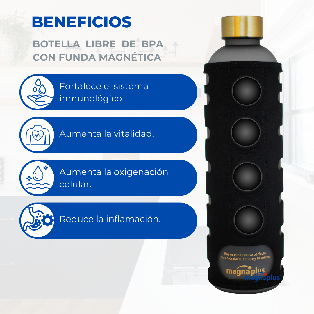 Botella libre de BPA con Funda Magnética