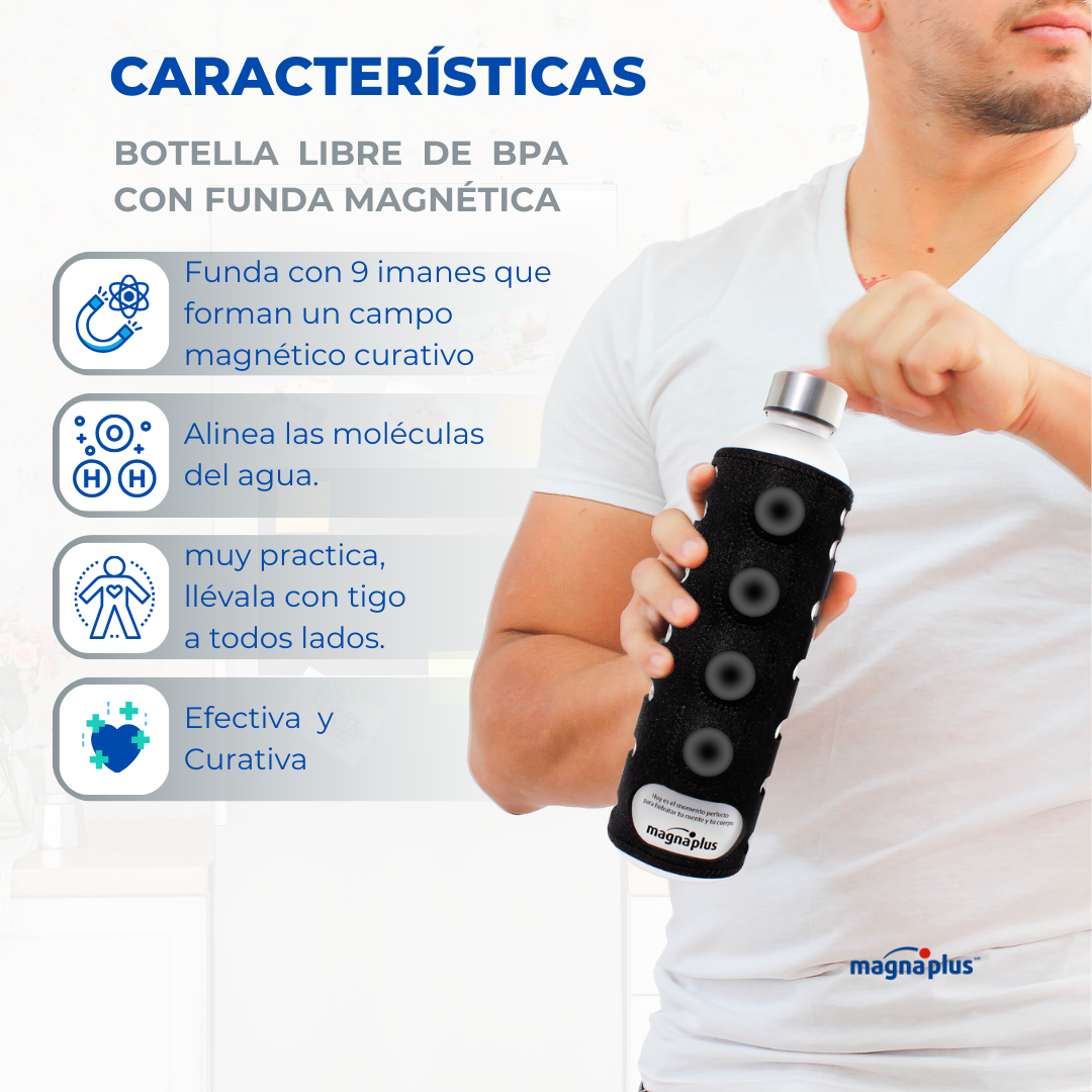Botella libre de BPA con Funda Magnética