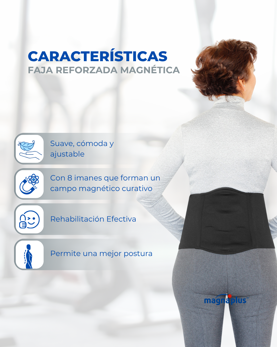 Faja Reforzada Magnética | Soporte para Dolor de Espalda Crónico