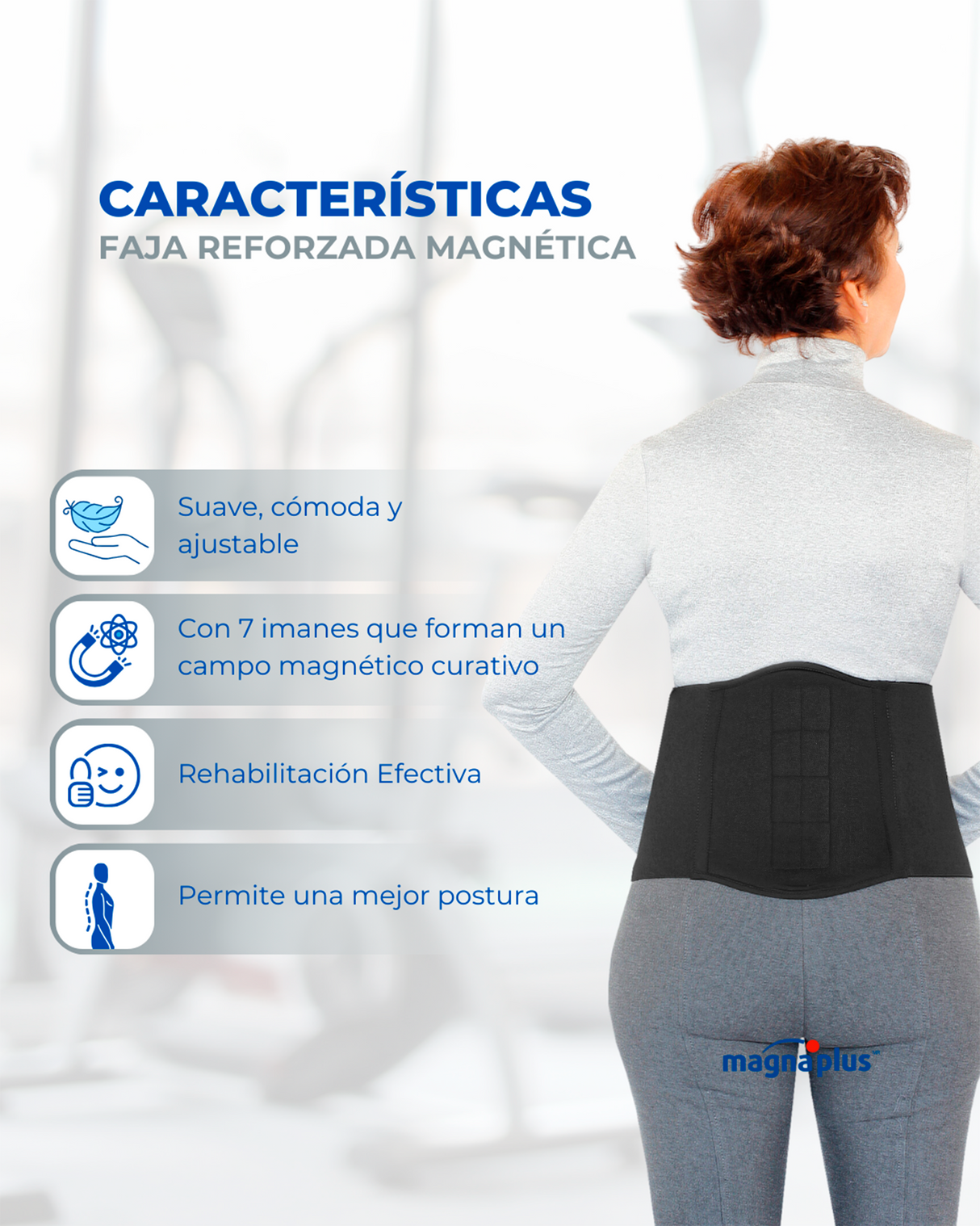 Faja Reforzada Magnética | Soporte para Dolor de Espalda Crónico