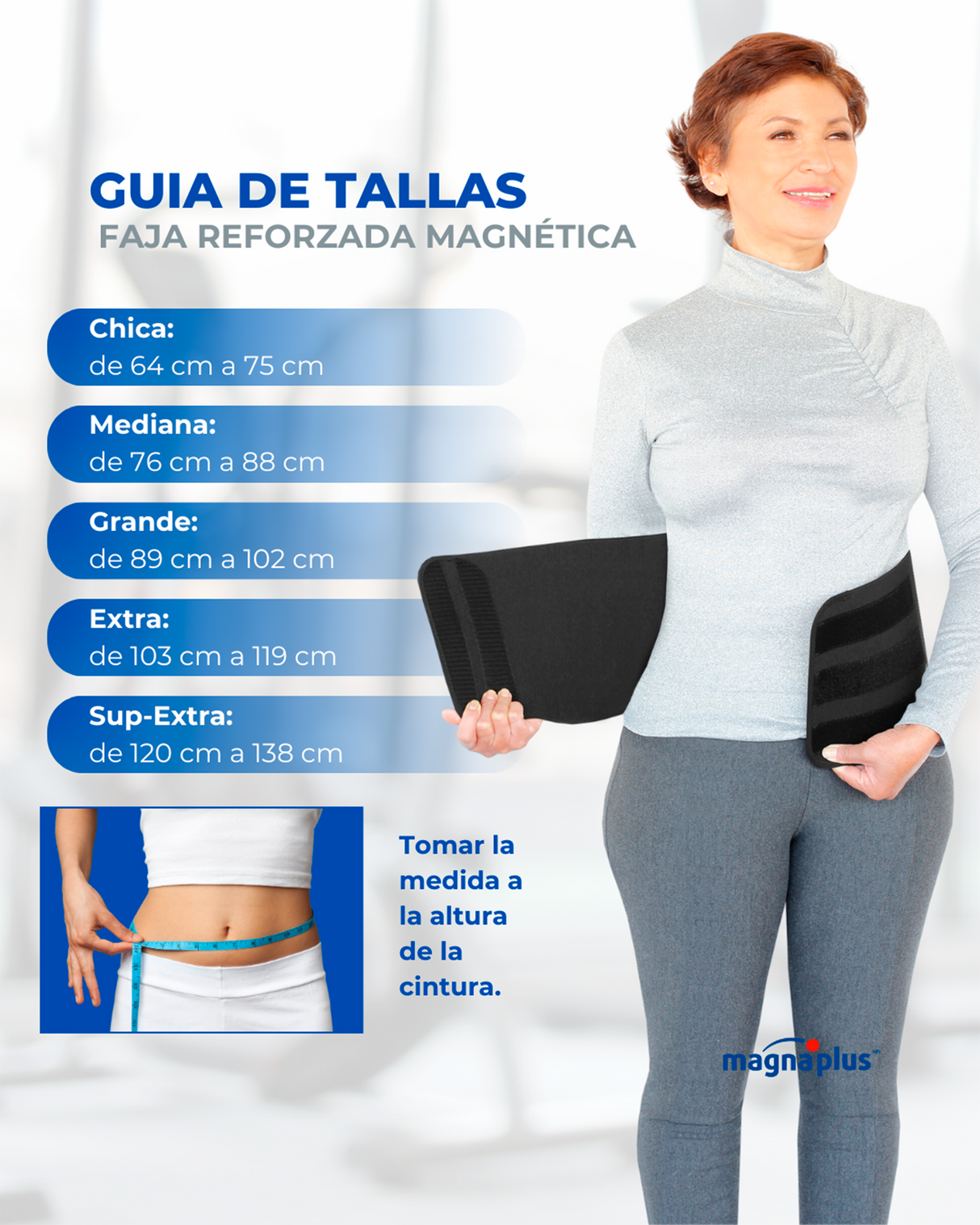 Faja Reforzada Magnética | Soporte para Dolor de Espalda Crónico