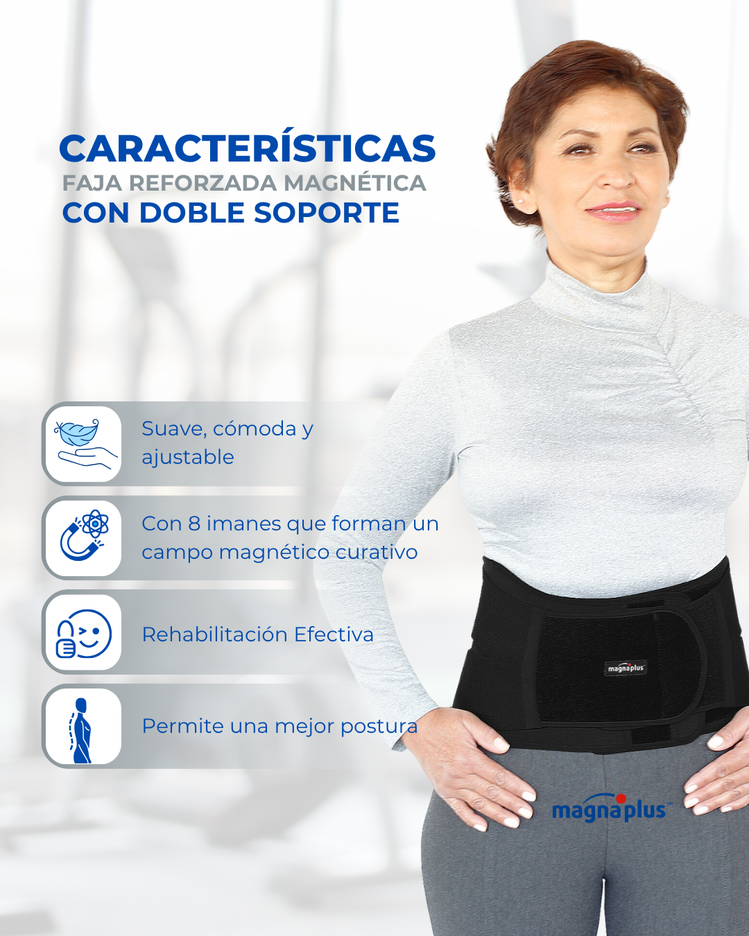 Faja Magnética Reforzada doble soporte | Problemas Crónicos