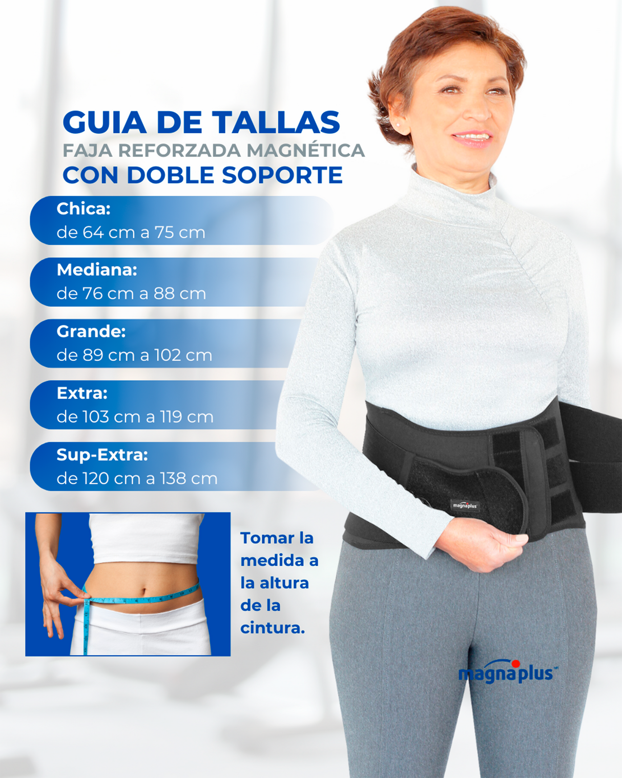 Faja Magnética Reforzada doble soporte | Problemas Crónicos