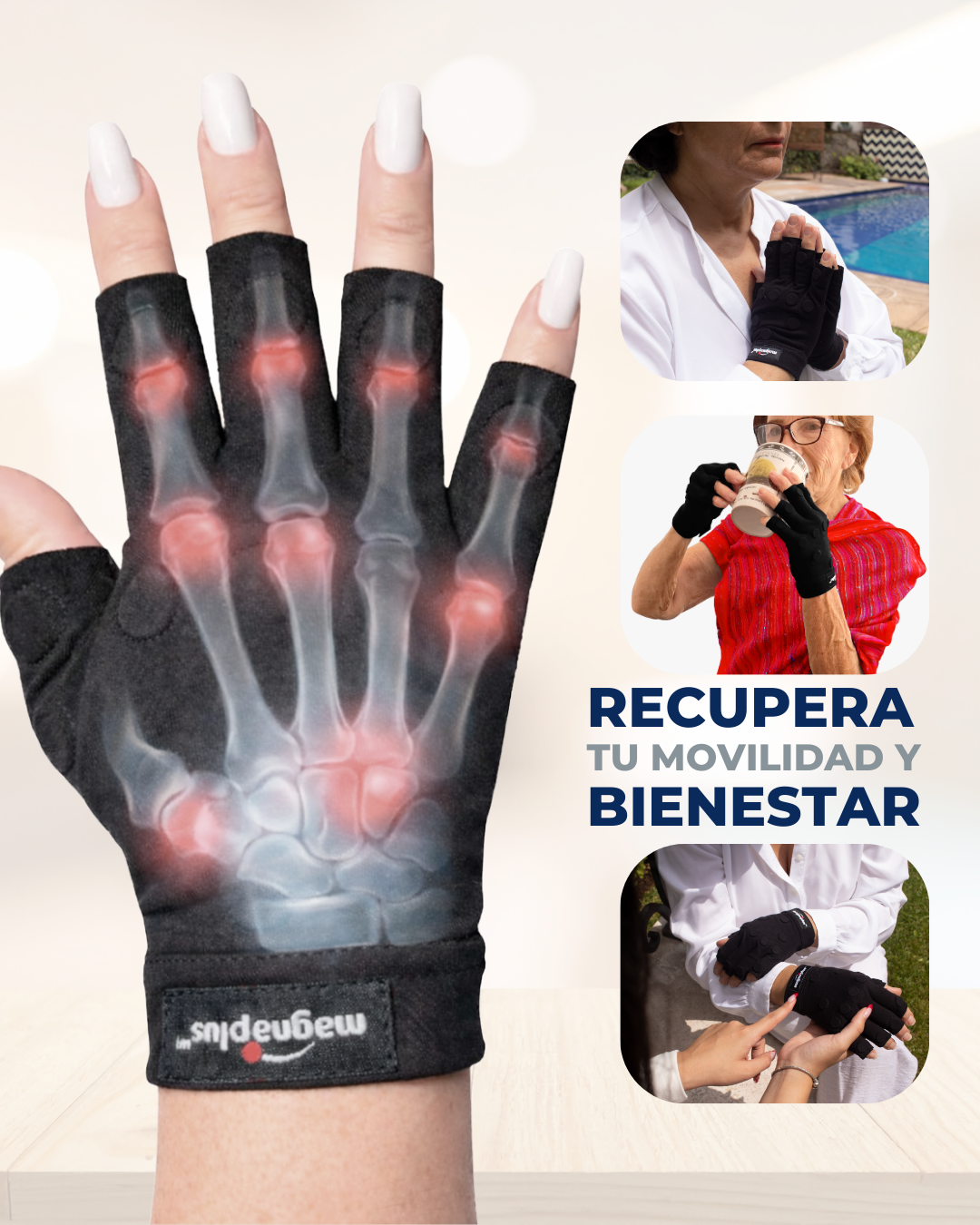 Guantes Magnéticos para Artritis | Alivio del Dolor y Movilidad