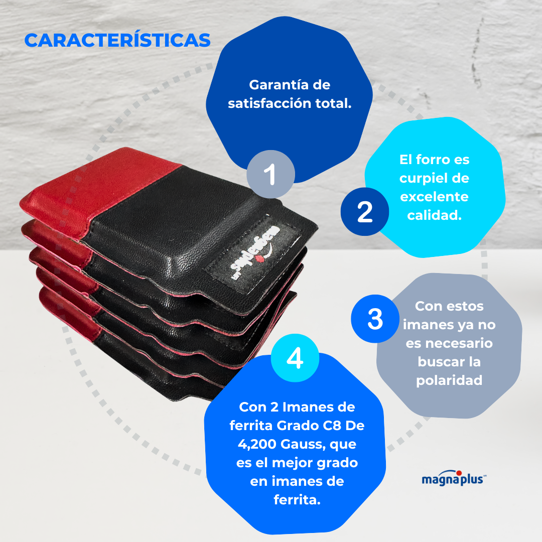 Imán doble polaridad N°3 -En 5 y 10 pzas.