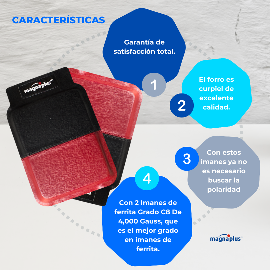 Imán doble polaridad N°5 - 2 pzas