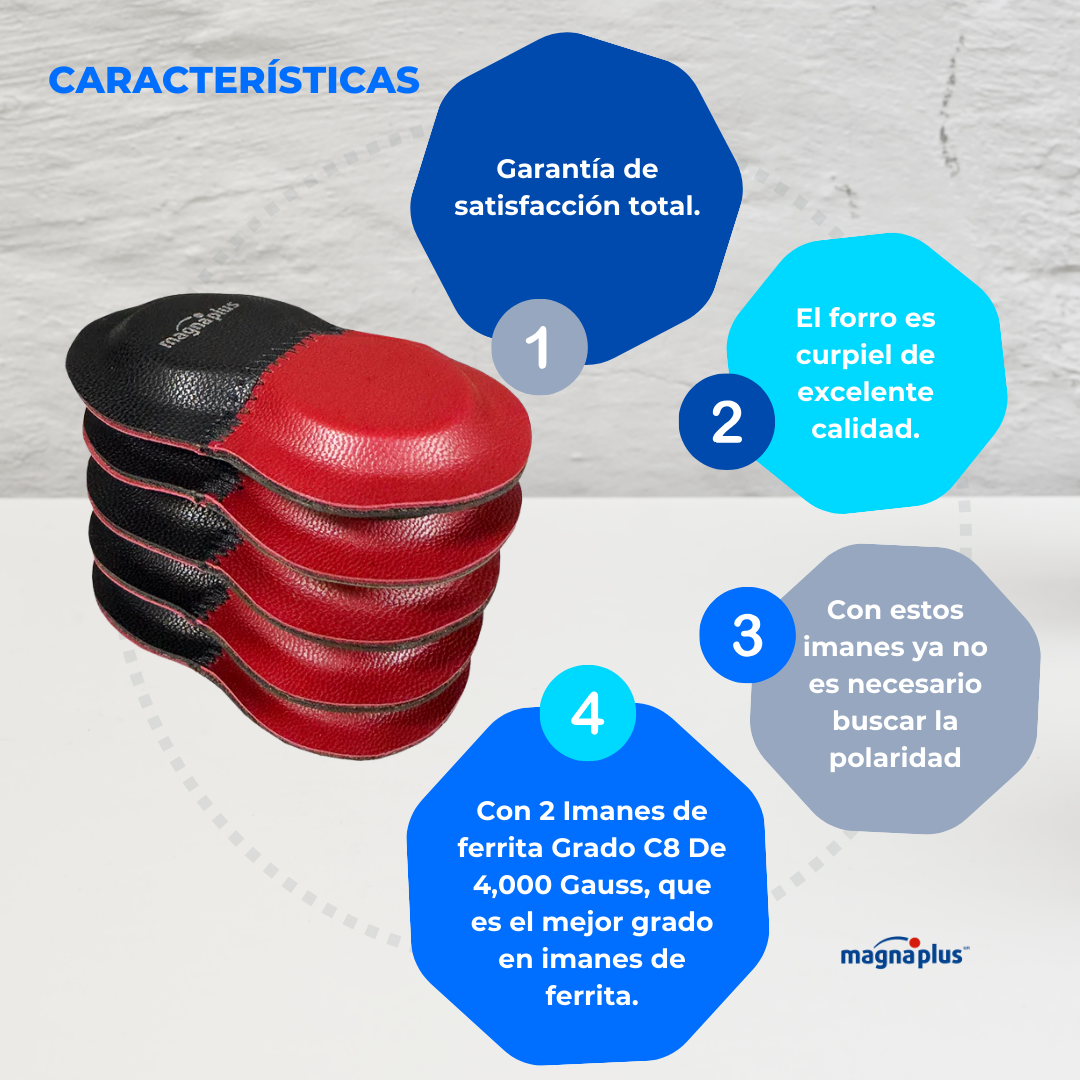 Imanes Infinitos Bipolares N. 1 29x8mm 5 pzas Imanes de Ferrita