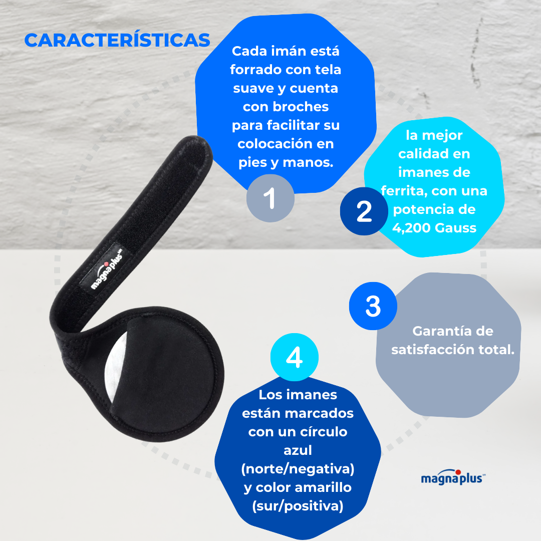 Par de Imanes para pies y manos de la Técnica del Dr. Bansal