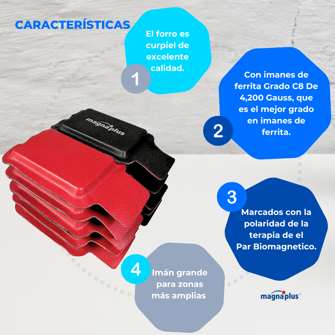 Imanes Ferrita Forrado 60x40x10 mm 10 pzas