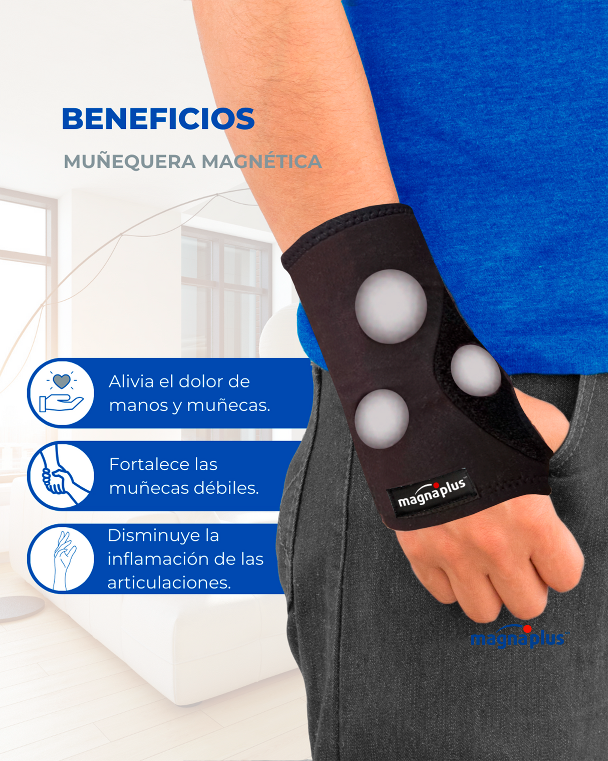 Muñequera Magnética Terapéutica | Acelera la Rehabilitación