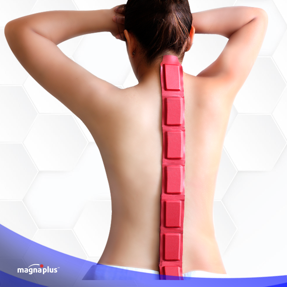 Cinturón con imanes para la columna,  para desinflamar zonas amplias, espalda, abdomen, es un complemento para terapias magneticas
