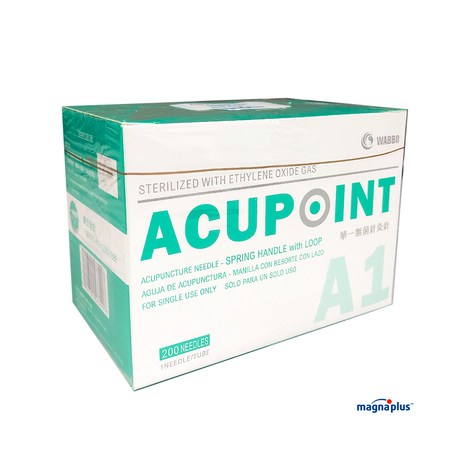 Agujas  para acupuntura Acero Marca: WABBO ACUPOINT A1  200 piezas