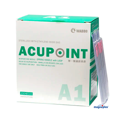Agujas  para acupuntura Acero Marca: WABBO ACUPOINT A1  200 piezas