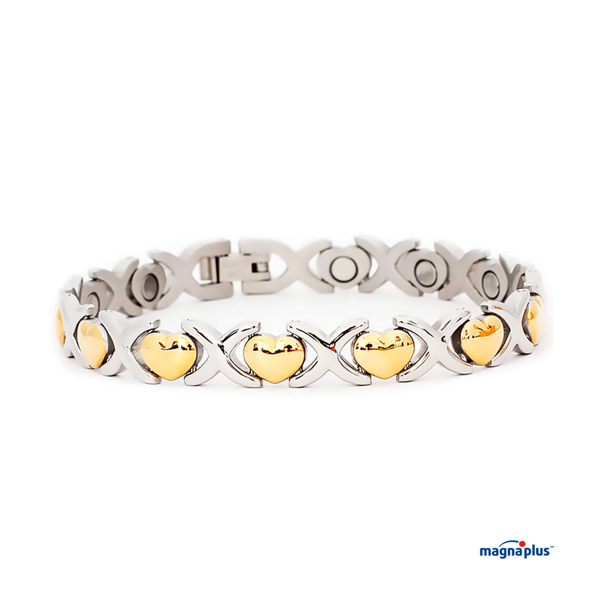 Kit  magnético Pulsera Corazón  y  Dije  Gota I