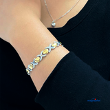 Kit  magnético Pulsera Corazón  y  Dije  Gota I