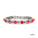 Pulsera Magnética Swarovski roja