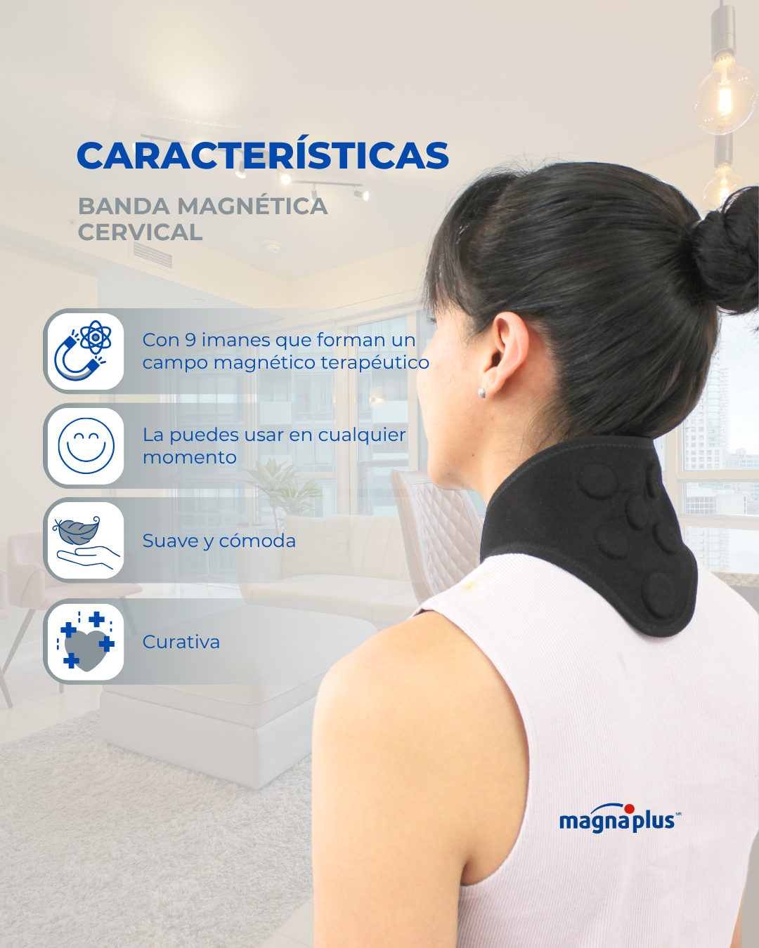 Banda Magnética Cervical | Alivio para Dolor de Cuello y Tensión