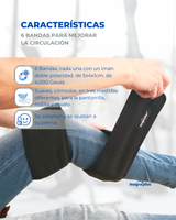6 Bandas para mejorar la circulación con imanes  doble polaridad