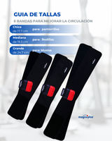 6 Bandas para mejorar la circulación con imanes  doble polaridad