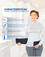 Faja Lumbar Magnética para Dolor de Espalda baja | Soporte y comodidad