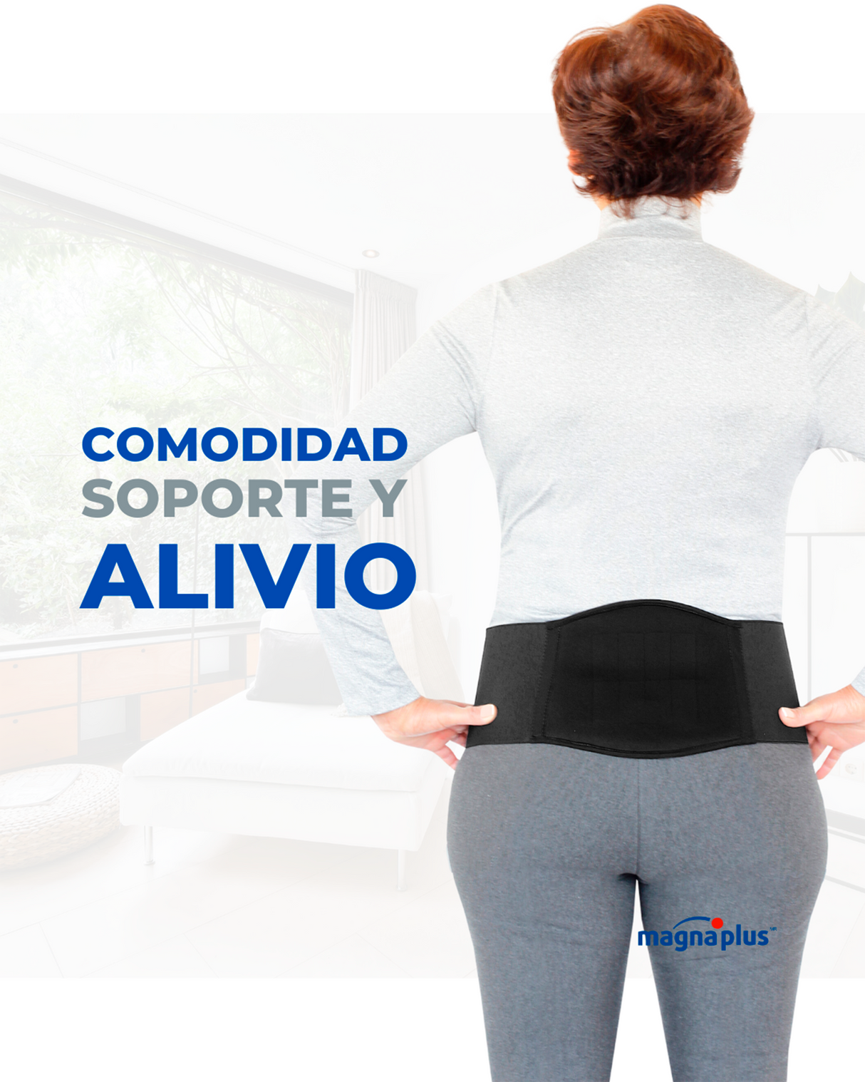 Faja Lumbar Magnética para Dolor de Espalda baja | Soporte y comodidad