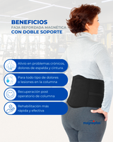 Faja Magnética  Reforzada doble soporte |  Problemas Crónicos