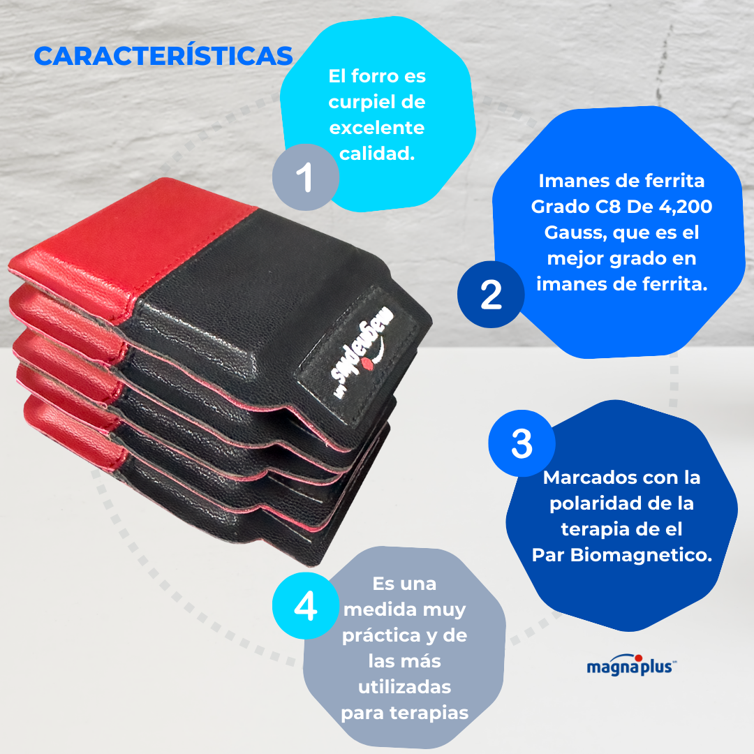 Imán doble polaridad N°4  -En 5 y   10 pzas.