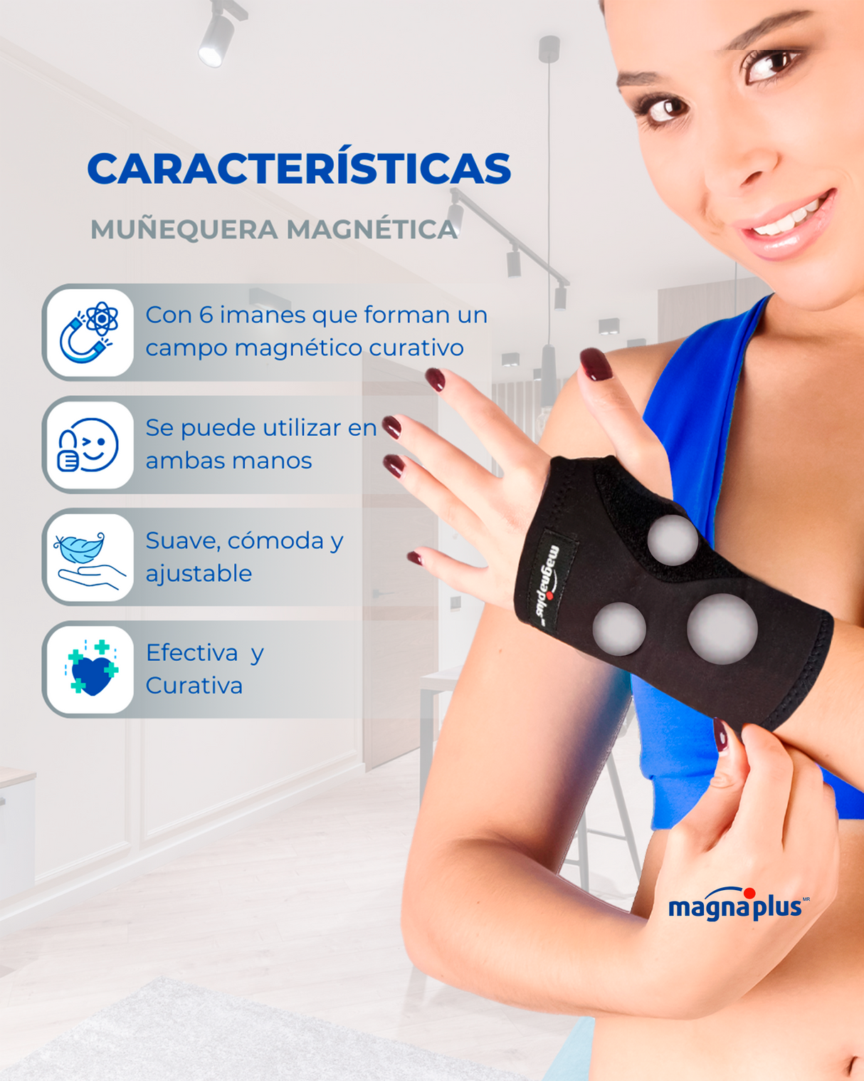 Muñequera Magnética Terapéutica | Acelera la Rehabilitación