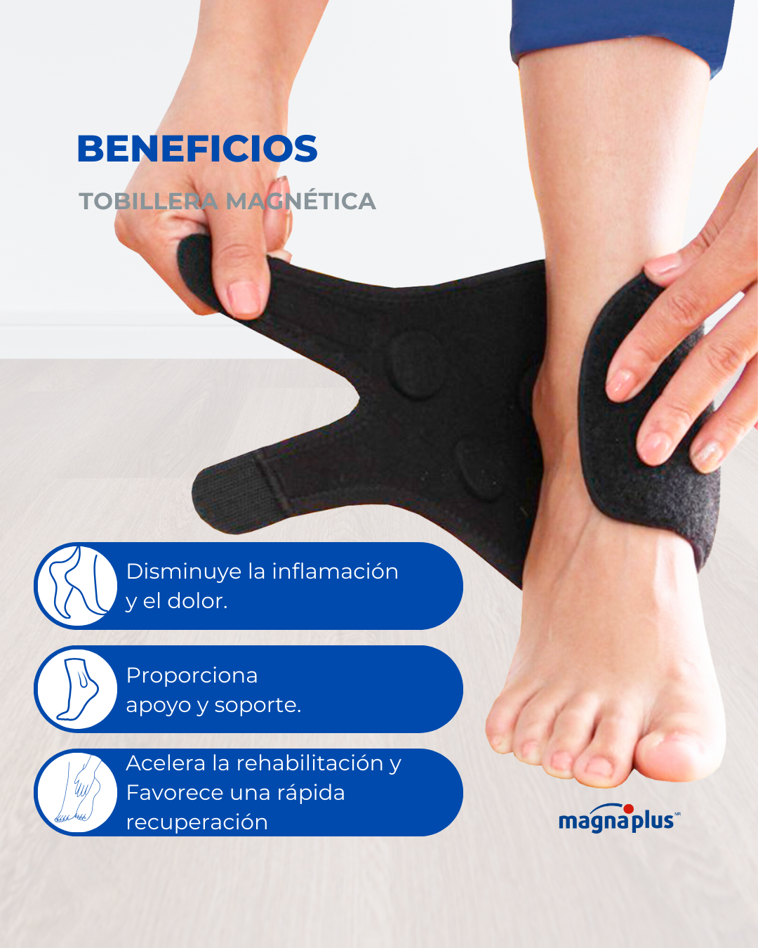 Tobillera Magnética para Esguinces | Recuperación y Soporte