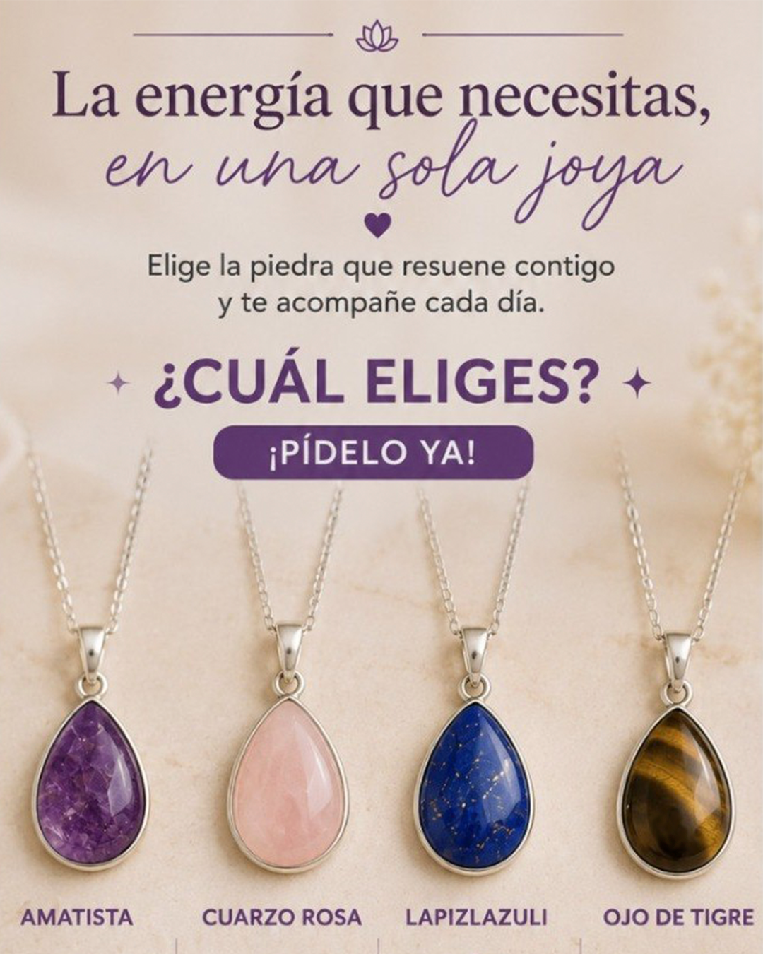 Medallones Cuarzo (Piedra Natural)
